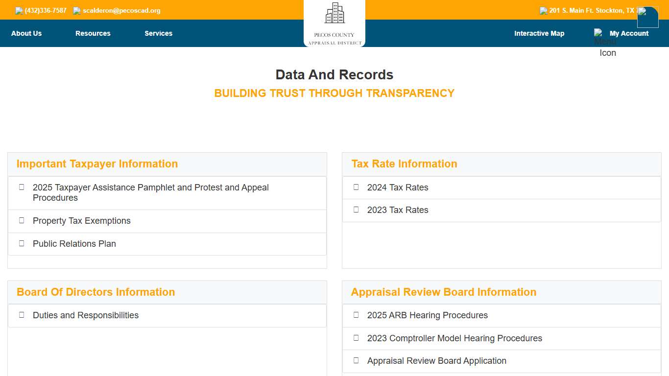 Pecos County Appraisal District