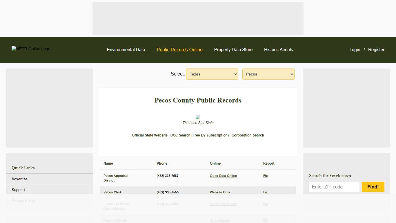 NETR Online • Pecos • Pecos Public Records, Search Pecos Records, Pecos Property Tax, Texas Property Search, Texas Assessor